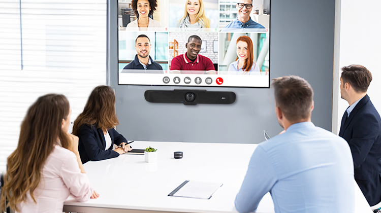 Film team analyzing video production workflow and choosing the right video collaboration platform for remote editing.