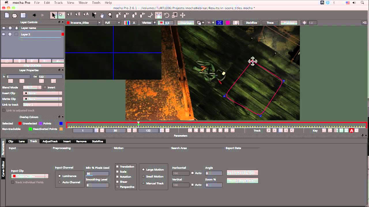Video project tracking software used by editors